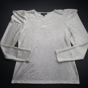 INC International Concepts Gold Metallic Top